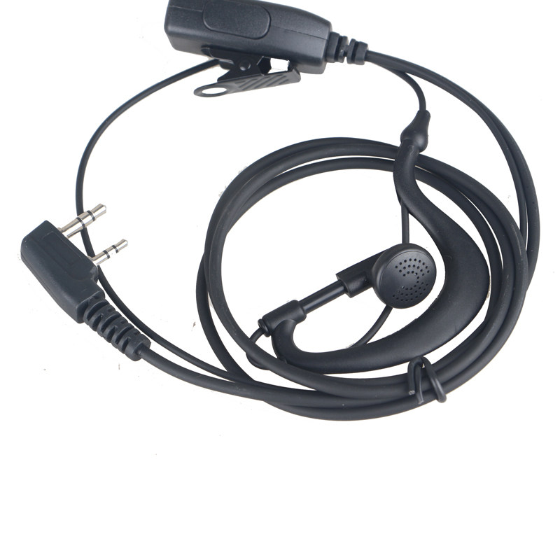 YUANDATON headset K-head thick wire walkie-talkie headset Hand platform comfortable and painless ear hook soft ear hook earbuds
