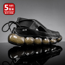 Heightening mens shoes ins Roman sandals casual summer breathable old daddy shoes net red thick bottom large size beach boomer shoes male
