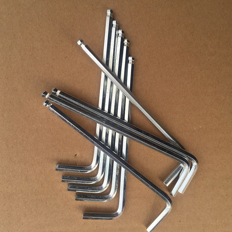 Inner Hexagon Wrench High Quality Ball Head L Type Inner Hexagon Wrench Male fitted wrench hexagonal ball head wrench-Taobao