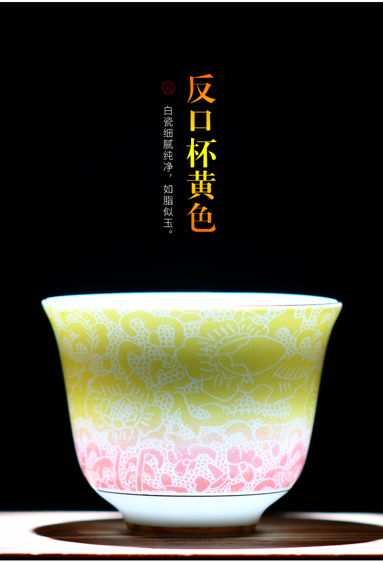 Ceramic cups checking sample tea cup individual CPU master cup single CPU device gold colored enamel cups