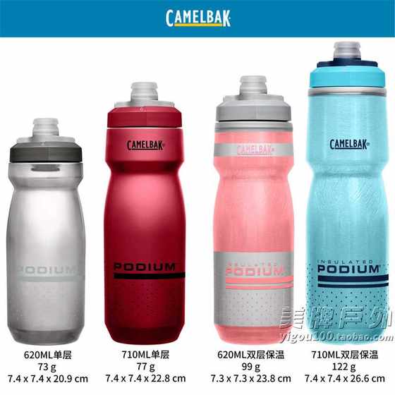 미국 CamelBak 카멜백 보온 푸시형 사이클링 및 달리기 물병 한 손으로 직접 마시는 사이클링 물병 연단