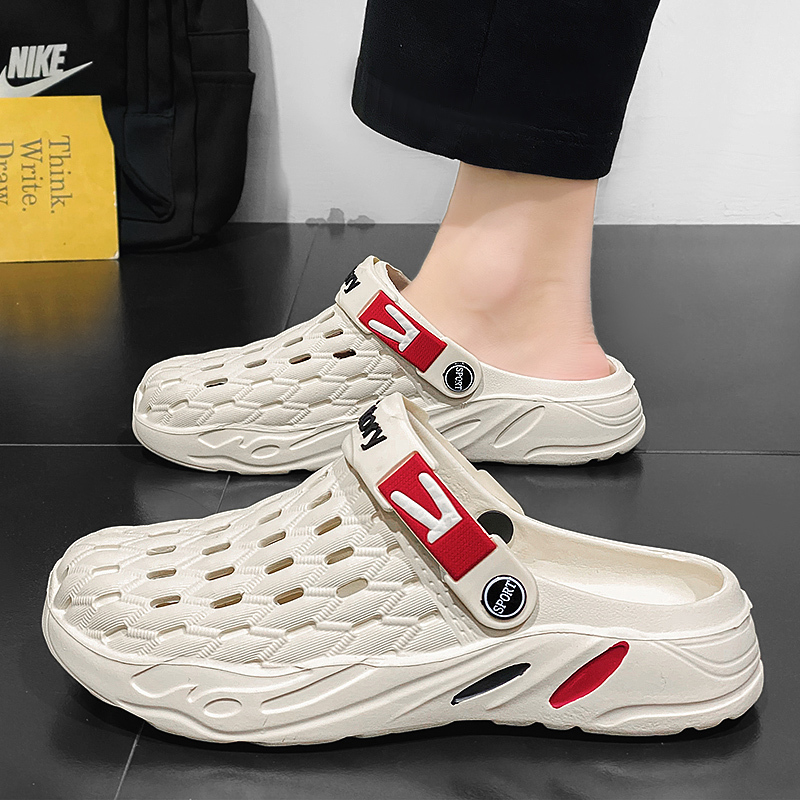 Men's Clogs Size 46 Summer 47 Outdoor Wear 48 Extra Large Size 49 Closed-Toe Slippers Non-Slip Sports Beach Dual-Use Sandals