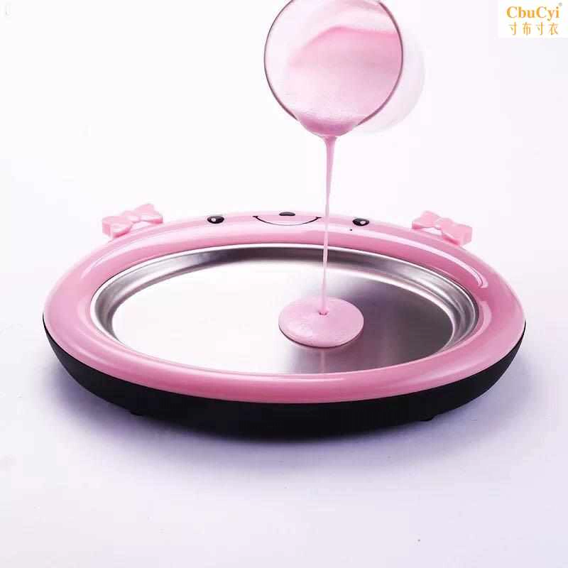 Máy chiên sữa chua mini về nhà nhanh nhỏ chiên cát đá khay trẻ em chiên đá bằng tay mini kem - Sản xuất sữa chua máy làm sữa chua lock&lock ejy211