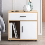 Простая табличка при постели, простой современный шкаф для хранения спальни многофункциональный легкий роскошный прикроватный полка, маленький шкафчик шкафа