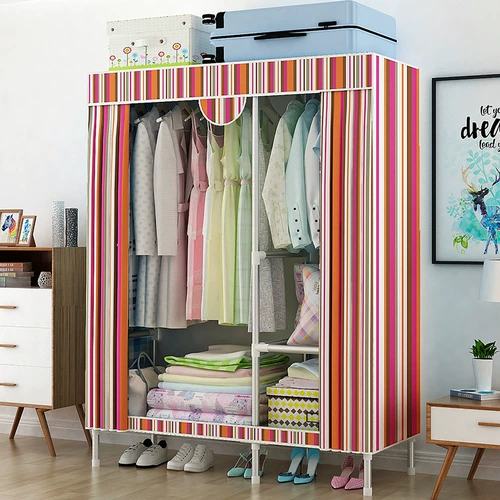 С ящиком простые тканевые шкафы Стальная труба Связь