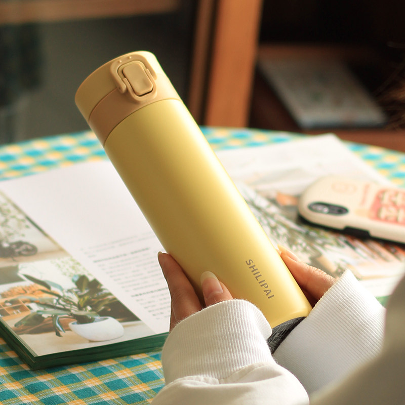 Simple insulation cup with filter girl high-value water cup small mini cup Japanese students handy cup ins