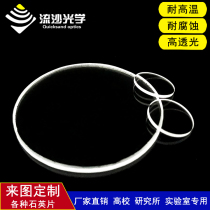 High temperature resistant high transmittance quartz glass disc diameter 100 110mm UV optical glass sheet in stock JGS2