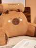 Cute Cartoon Bear Bedside Cushion Plush Waist Support Back Cushion Office Sofa Pillow