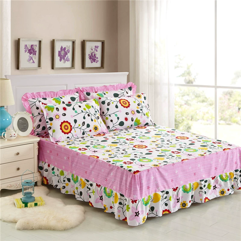 Bộ đồ giường bằng vải cotton trải giường đơn 1,8 mét Bộ giường đôi bằng cotton Giường đơn Sims nệm công chúa gió - Váy Petti