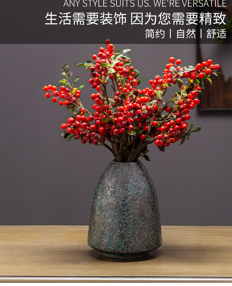 New Chinese style table jingdezhen ceramics vase son crafts TV ark, dried flowers, flower arrangement sitting room adornment is placed