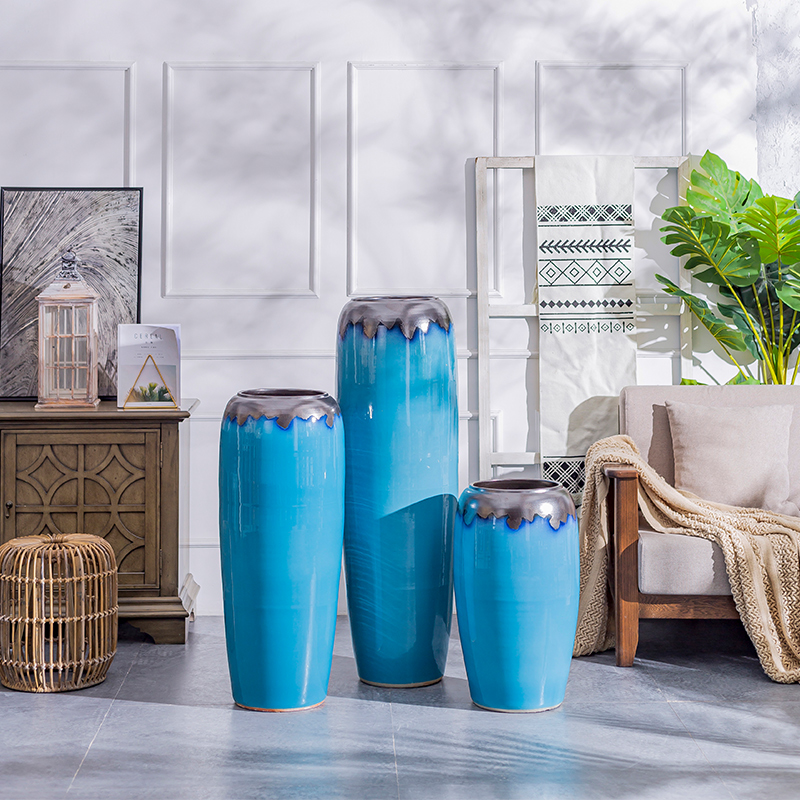 The Nordic landing big ceramic vase furnishing articles contracted and I sitting room decoration to The hotel villa porcelain of dried flower arranging flowers