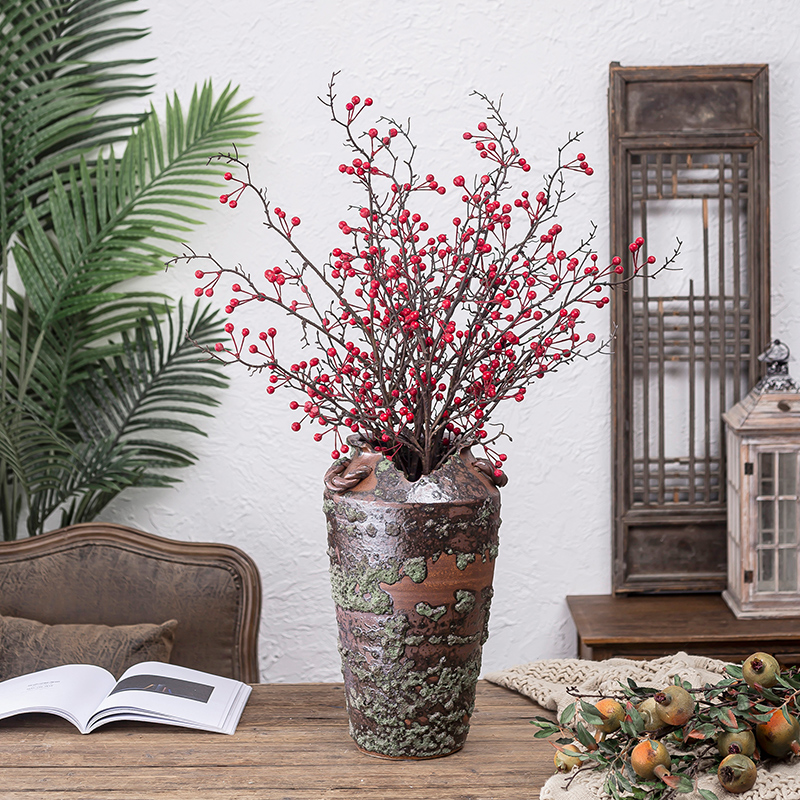 Coarse pottery jingdezhen restoring ancient ways between indoor and is suing example of large vase soil pottery vases, flower arrangement, adornment is placed