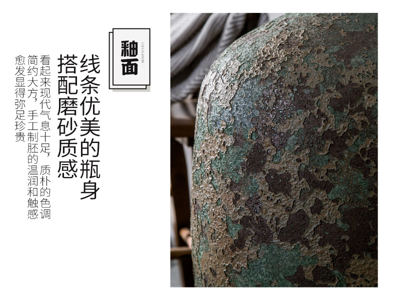 Jingdezhen ceramic vase landing restoring ancient ways do old flower arrangement sitting room adornment small name plum bottle furnishing articles pottery by hand