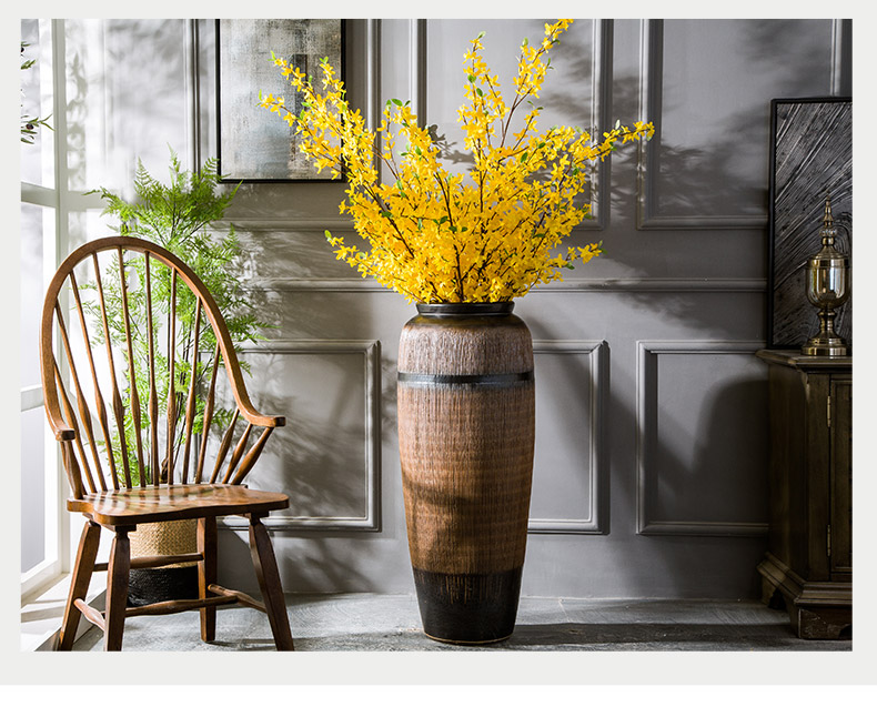 Jingdezhen ceramic hotel villa large vases, flower arrangement sitting room adornment window big POTS furnishing articles flowers