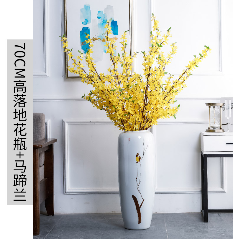 Jingdezhen ceramic hotel villa new Chinese style of large vases, the sitting room porch flower decoration flower arranging furnishing articles