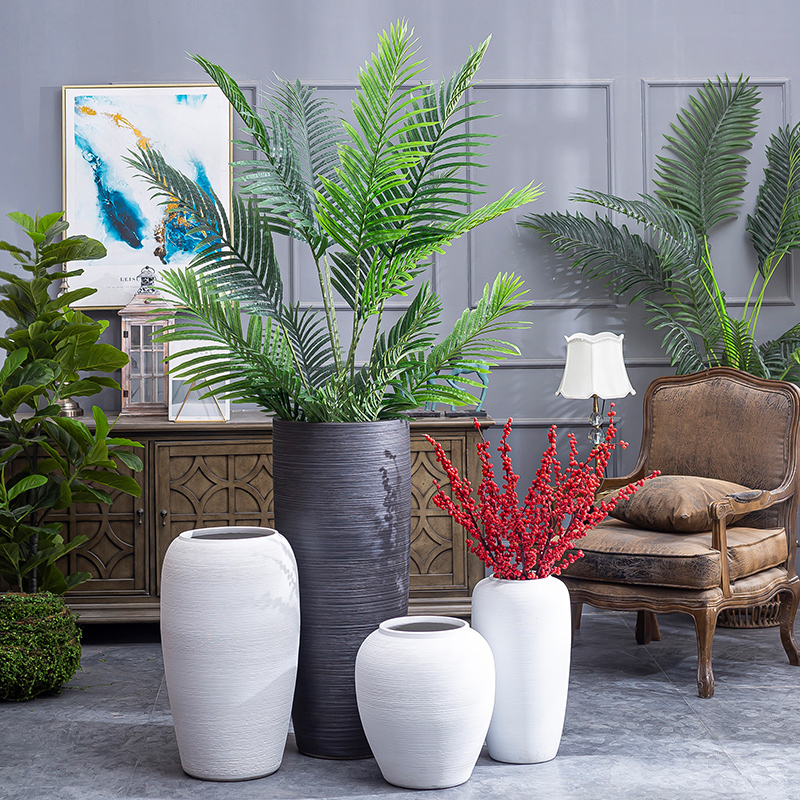 Landing a large ceramic vases, dried flower adornment place to live in the sitting room the Nordic I and contracted creative flower arranging flower pot