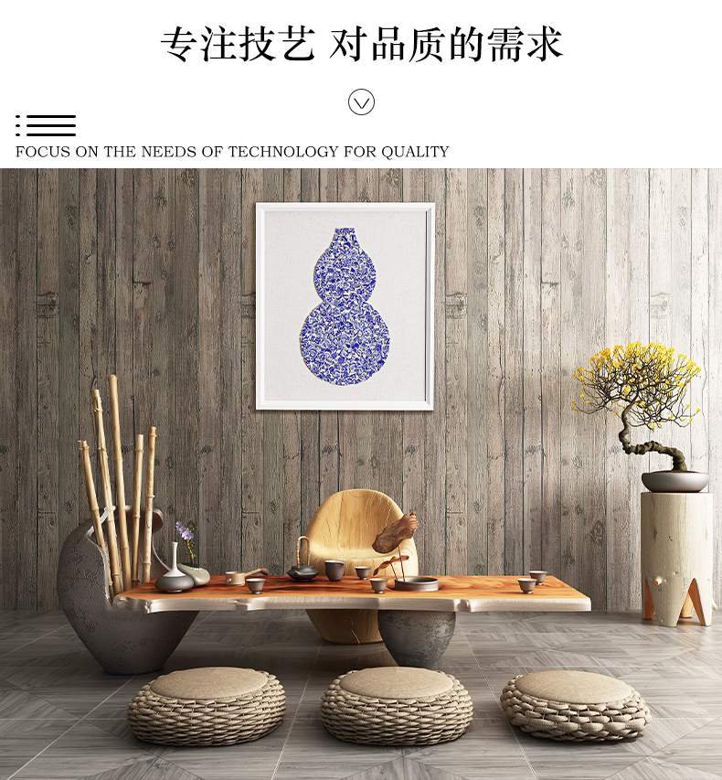 Sitting room background wall adornment ceramics restaurant study of new Chinese style bedroom stereograph blue and white porcelain plate hand - made of hang a picture