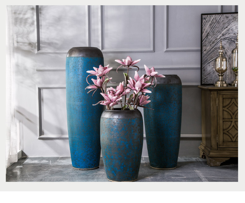 European ideas of jingdezhen ceramic vase of large sitting room flower arranging hotel villa household soft adornment POTS