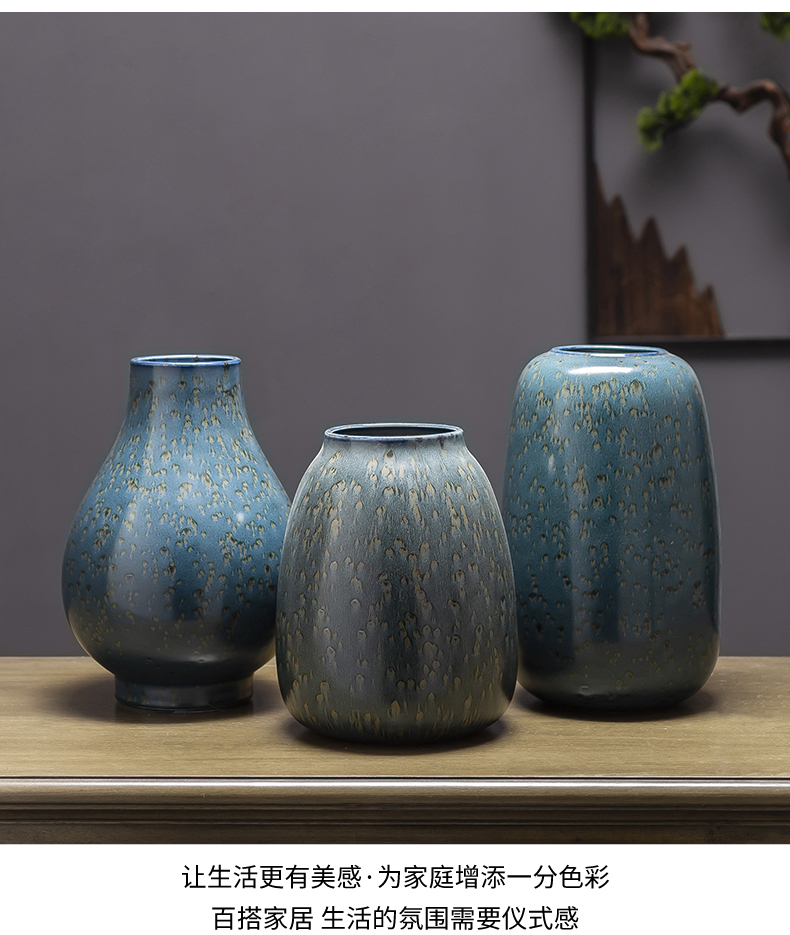 New Chinese style American - style jingdezhen ceramic vase furnishing articles sitting room porch decoration to the hotel a home stay facility flower flower crafts