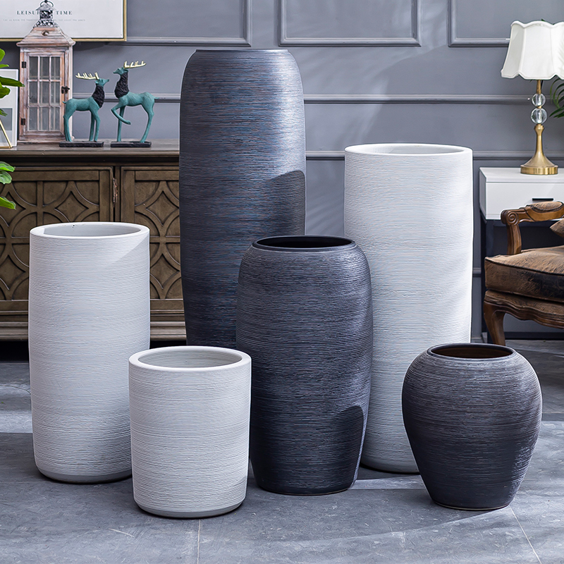 Modern contracted jingdezhen ceramic vases, flower arranging furnishing articles furnishing articles sitting room ground of new Chinese style restoring ancient ways vase