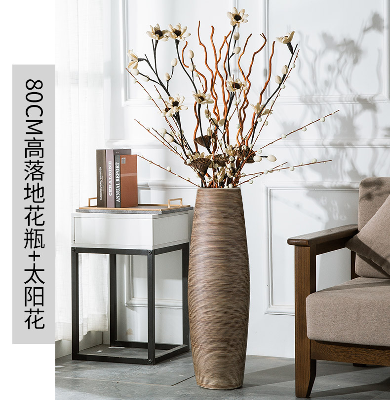 Ceramic floor tall vase simulation flower arranging I and contracted sitting room porch place hotel restaurant decorations