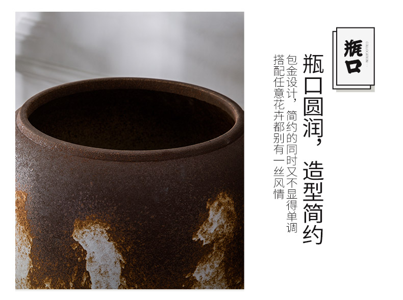 Jingdezhen ceramic floor to restore ancient ways do old large vases, pottery flower arrangement sitting room hotel villa home soft decoration