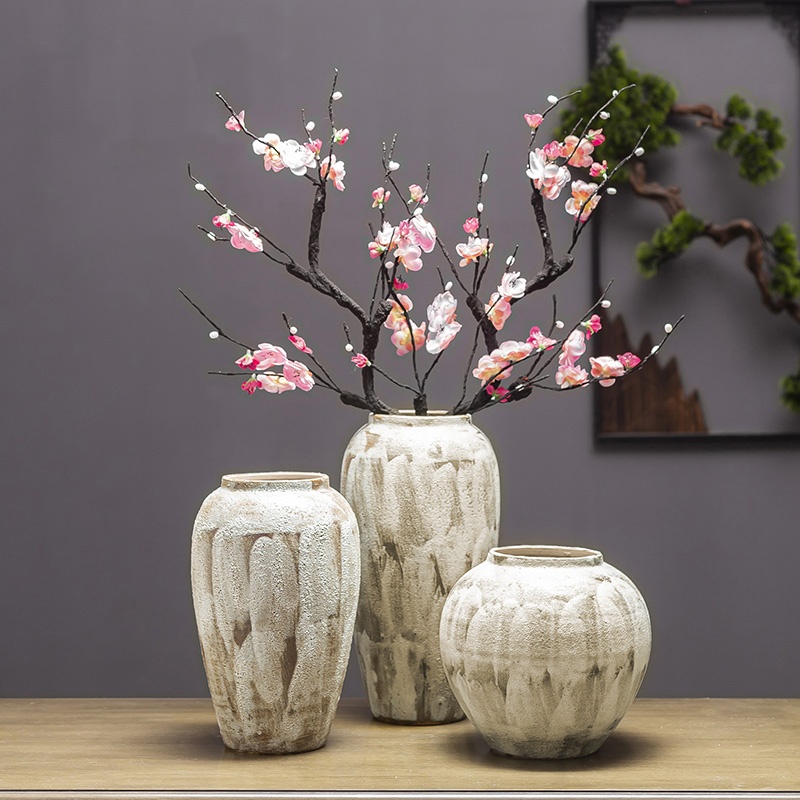 New Chinese style ceramic hydroponic ornament sitting room porch TV ark, zen flower POTS dry flower flower arranging flowers bottle furnishing articles
