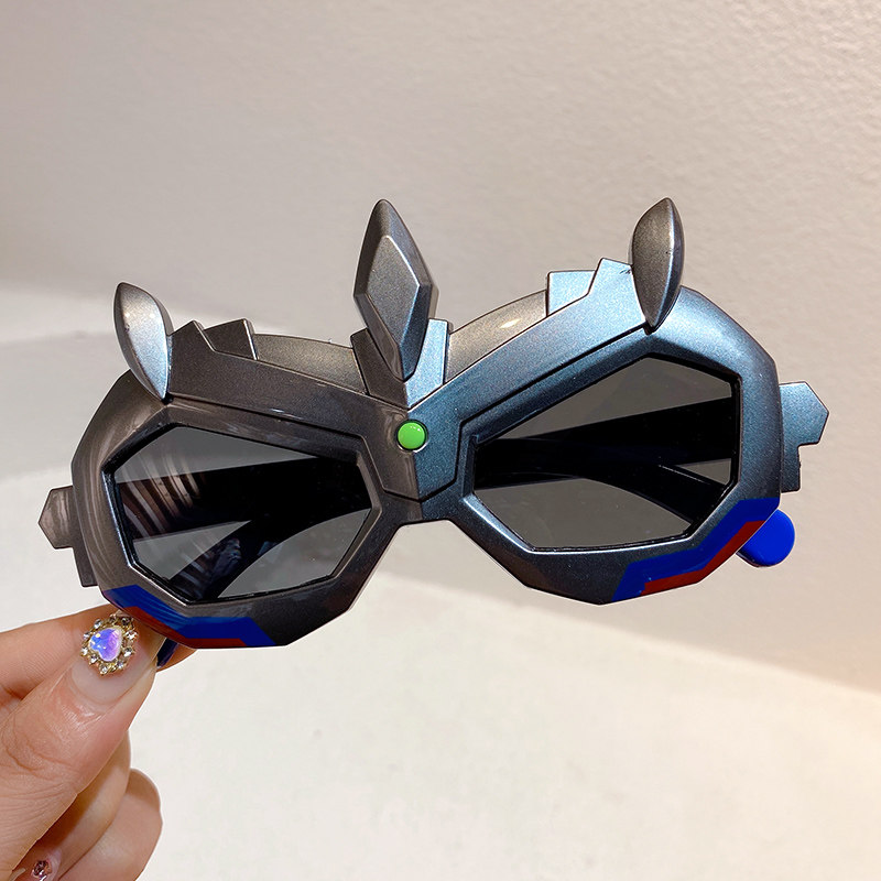 Boy sunglasses Ottmann sunglasses Children's anti-UV glasses shade sunglasses young boy tide to play glasses-Taobao