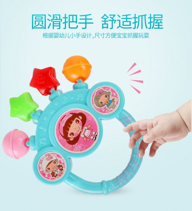 Đồ chơi trẻ em 3-6-12 tháng tuổi trẻ sơ sinh lục lạc 0-1 tuổi Câu đố bé giáo dục sớm trẻ em nướu tay - Đồ chơi nhạc cụ cho trẻ em dan piano cho be