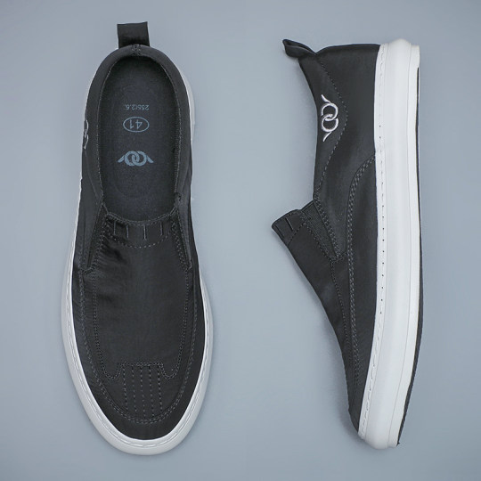 Новые мужские слипоны 2025 года: повседневные, универсальные, низкие кеды из канваса в корейском стиле, модные, дышащие, удобные.