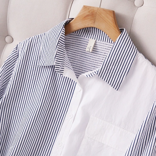 Модная дизайнерская хлопковая осенняя рубашка, оверсайз