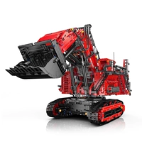 Libo Kaier Excavator-Red [Пульт дистанционного управления через приложение] 4767 частиц