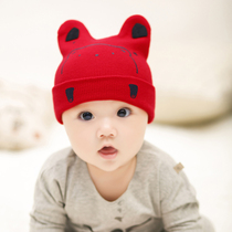 Baby hat Newborn warm double-layer wool cap 0-3-6-12 months boys and girls baby hat autumn and winter