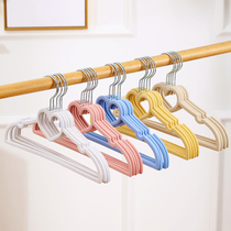 Children flocking hanger anti-slip hanger containing finishing division Domestic toddler hanging clothes baby ultra-thin clothes rack