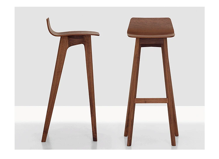 Fineline thiết kế nội thất MORPH BAR STOOL biến dạng thanh phân tro liễu gỗ chân thanh phân - Giải trí / Bar / KTV