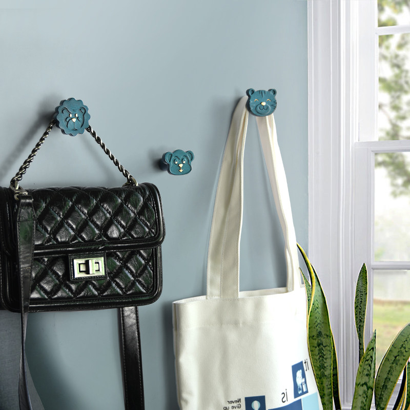 Nordic creative hanging wall hook wall hook bedroom porch to collect cute cartoon hook wall