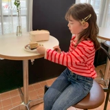 Базовая приятная телу детская кукла, детский осенний лонгслив, кукольный воротник, осенняя, в западном стиле, детская одежда