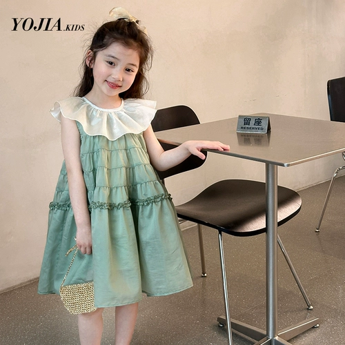 Летнее платье, юбка, милый наряд маленькой принцессы, летняя одежда, в западном стиле, юбка-пачка