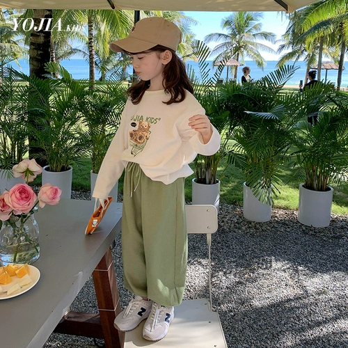 Осенний спортивный костюм, детский комплект, подходит для подростков, в западном стиле