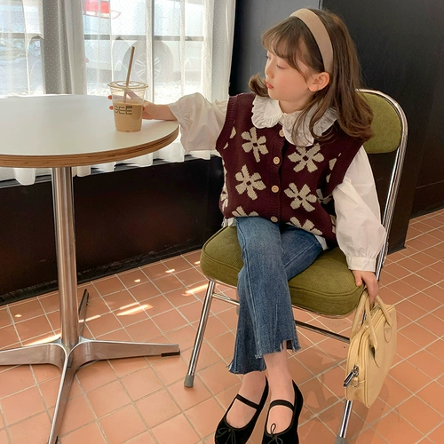 yojia Джинсы, штаны-клёш, детские штаны, новая коллекция, осенние