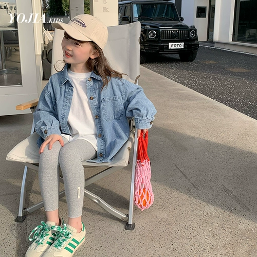 yojia Осенняя рубашка, весенняя длинная детская куртка, в корейском стиле, средней длины