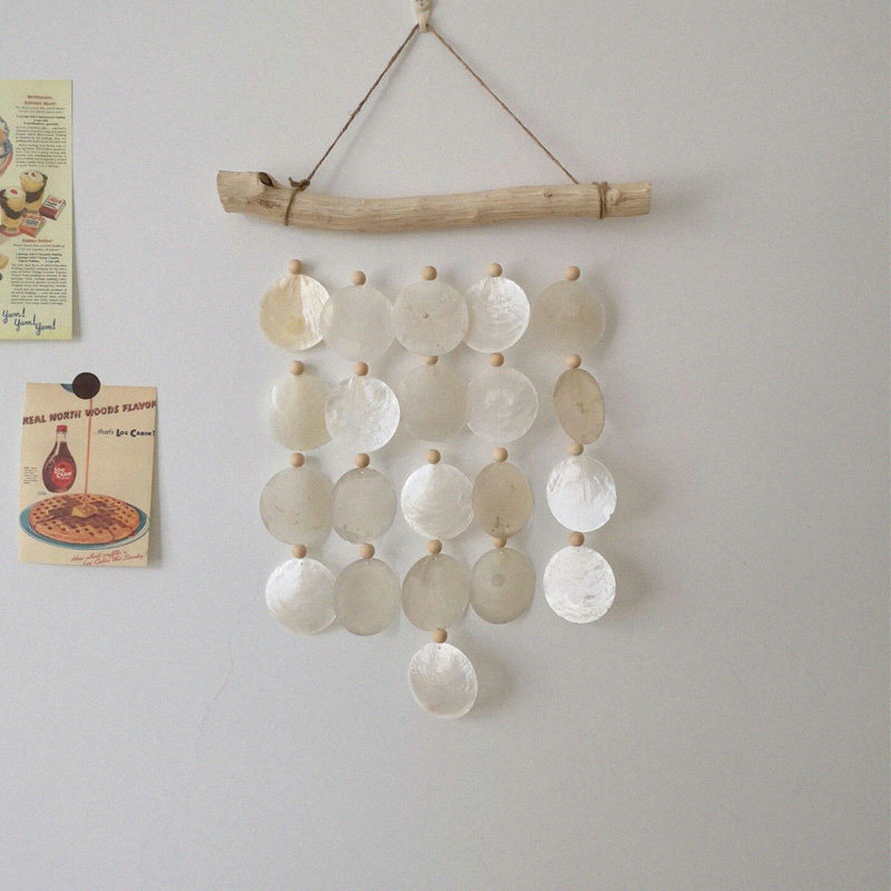 Premiere natural shells Wind bells Woven Hand Ins Dormitory Hanging Accessories Coffee Shop Shop Windows Decorate Folk Wall Accessories