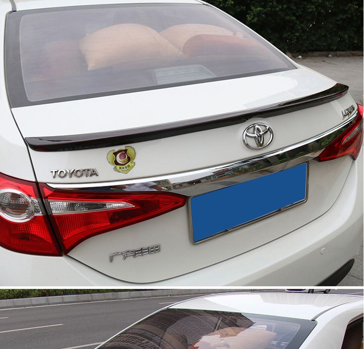 Thích hợp cho 14-18 Toyota Ralink Corolla cánh sau thể thao sửa đổi phụ kiện động cơ nhấn kép trang trí đặc biệt - Sopida trên