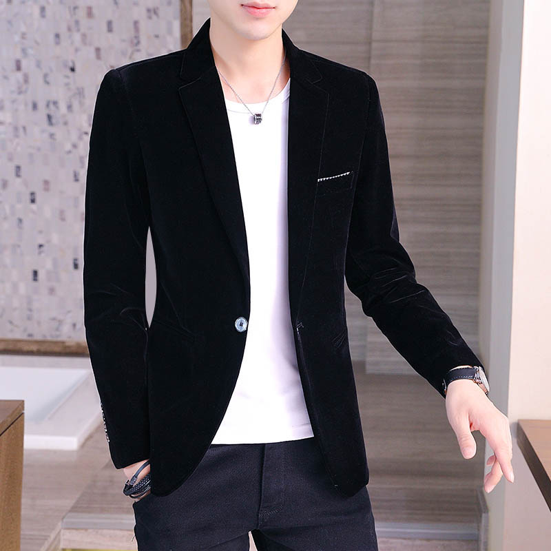 Rich Bird Autumn New Black Blazer Men Korean Edition Slim Business Casual Youth Versatile Suit Top