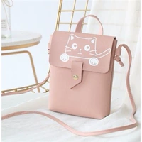 Quảng Châu vận chuyển điện thoại di động túi nữ in túi mini Phiên bản Hàn Quốc của vai Messenger Túi nữ dễ thương ví sinh viên - Túi điện thoại túi đeo chéo da