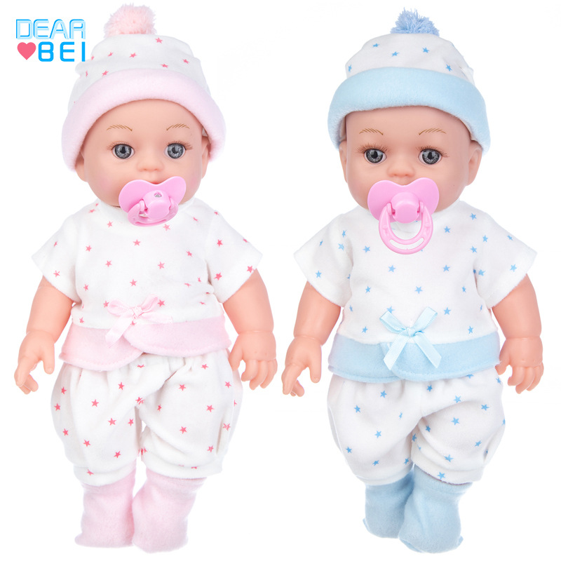 Foreign trade export emulated baby can be changed to dress foreign dolls girls dress home wine toy prevaricate and fake baby appease rebirth