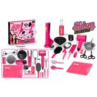 22 шт. (утюжок для выпрямления волос со светом и музыкой, 2 ААА в комплект не входят