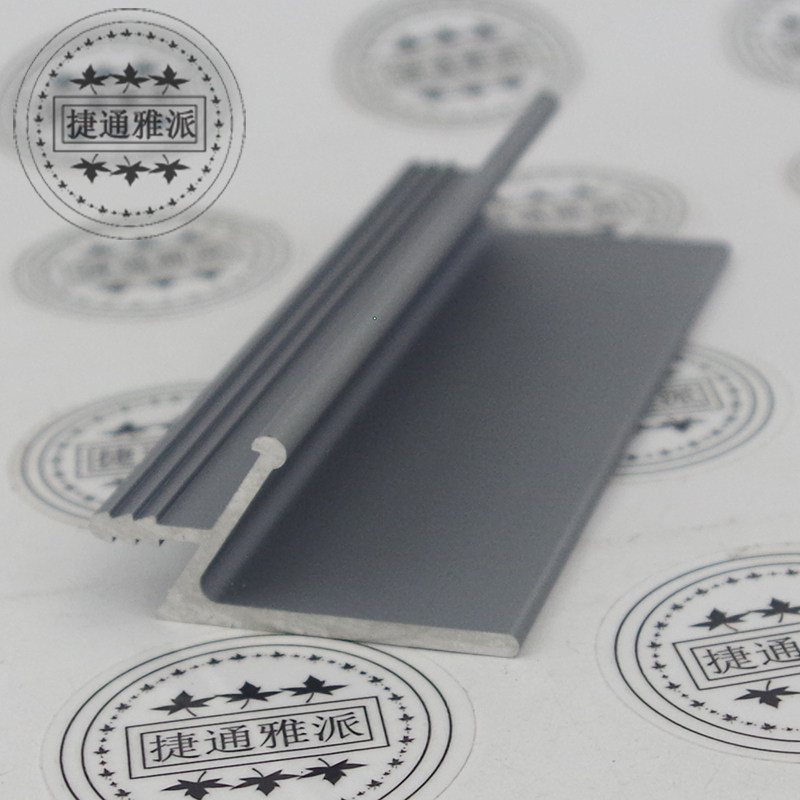 High-grade iron gray aluminum alloy profile handle beveled edge paint door panel handle? With door panel edge sealing invisible handle
