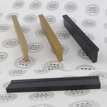 Light luxury long handle big wardrobe door long handle dumb gold dumb black aluminum alloy kitchen cabinet drawer external handle