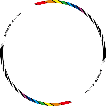 Spring Breeze Sr250 Wheel Hub Decals Nk150 400 650Mt National Guest Reflective Waterproof Nk250 Stickers Decals